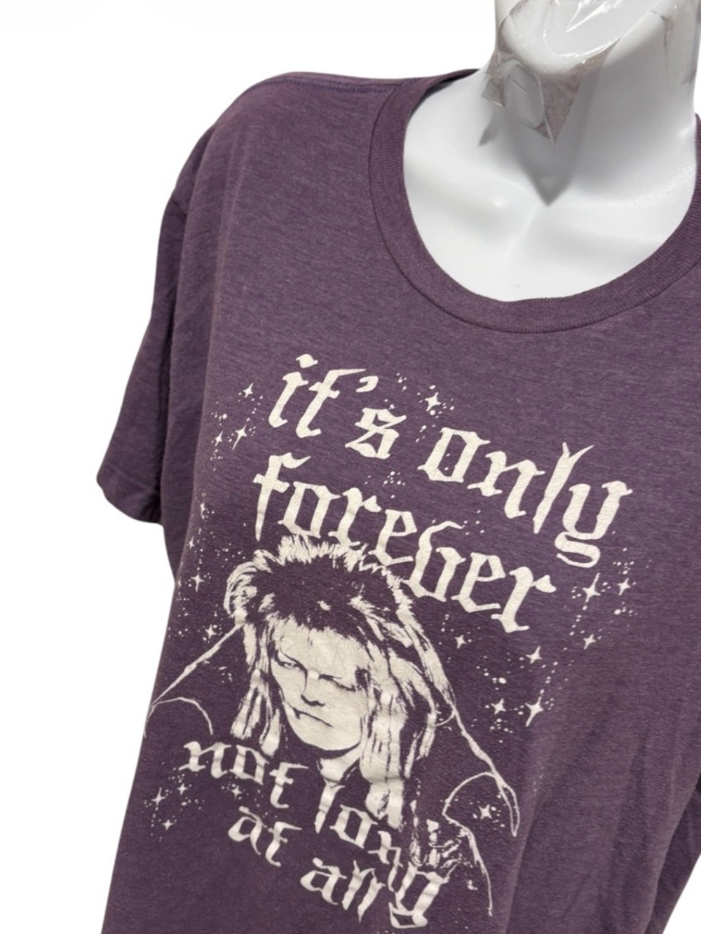 RIPPLE JUNCTION David Bowie Labyrinth Jareth It’s Only Forever TShirt Large - Picture 2 of 9